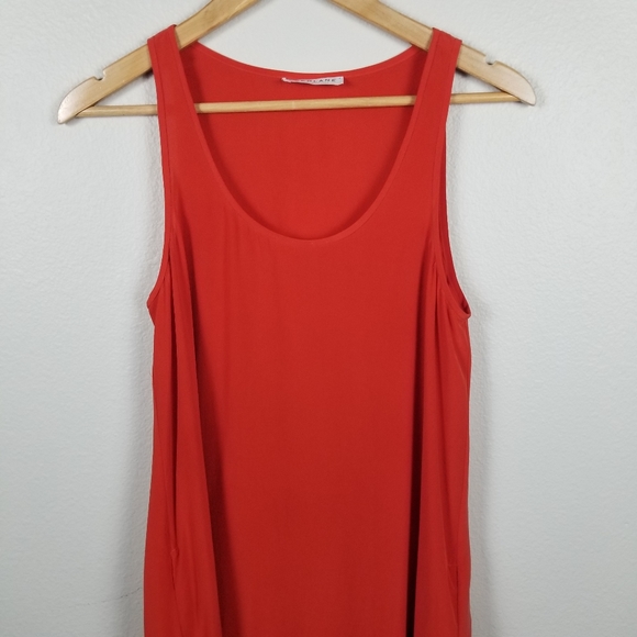 Everlane The Silk Dress Tank in Red Persimmon Summer Minimalist Size Small NWOT - Picture 5 of 12